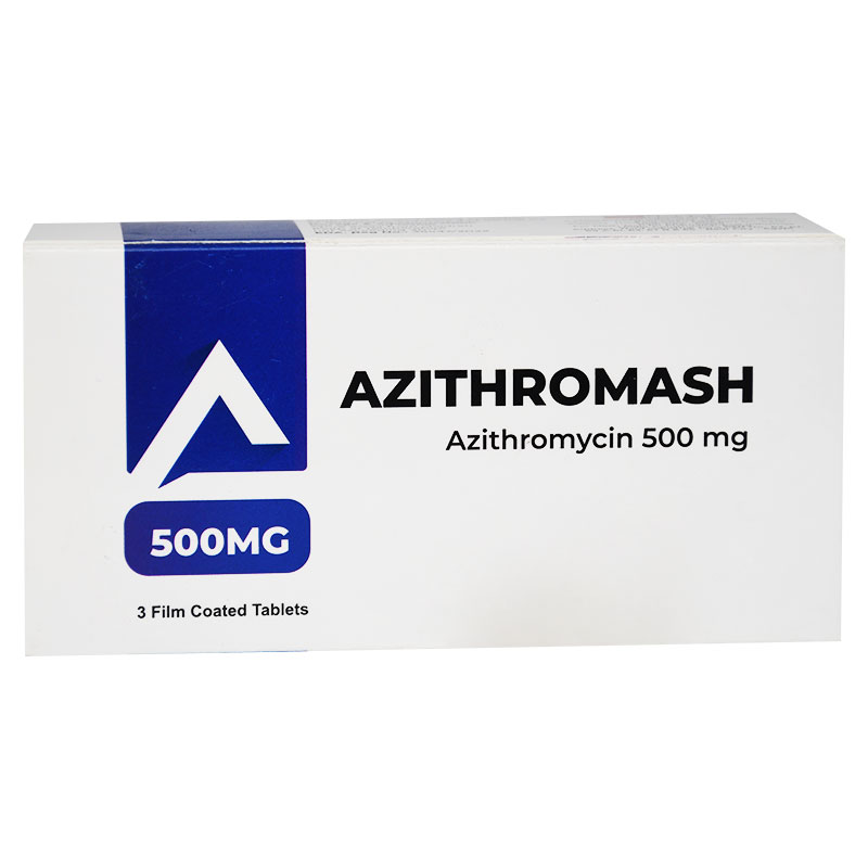 Azithromash 500mg 3 Film Coated Tablet image number 0