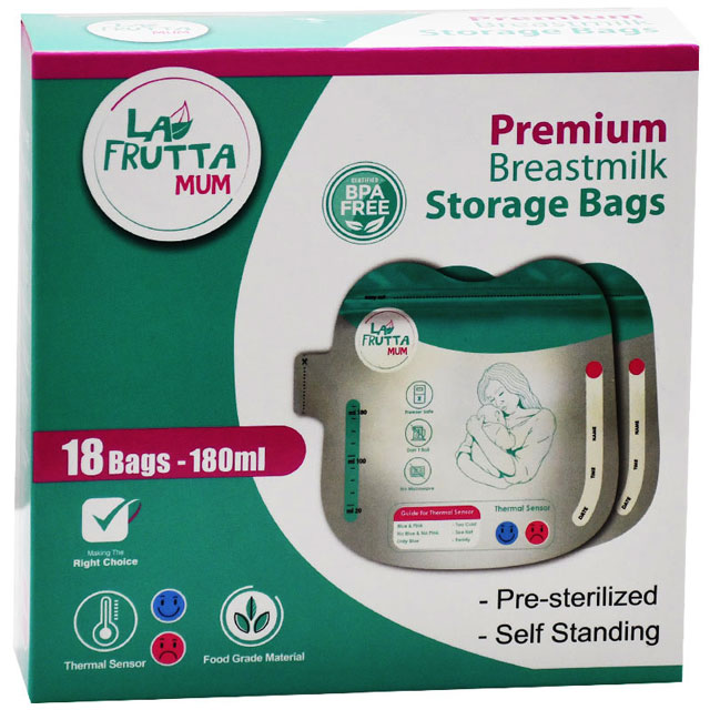 La Frutta Breast Milk Storage Bags 18x180ml/25418 image number 0