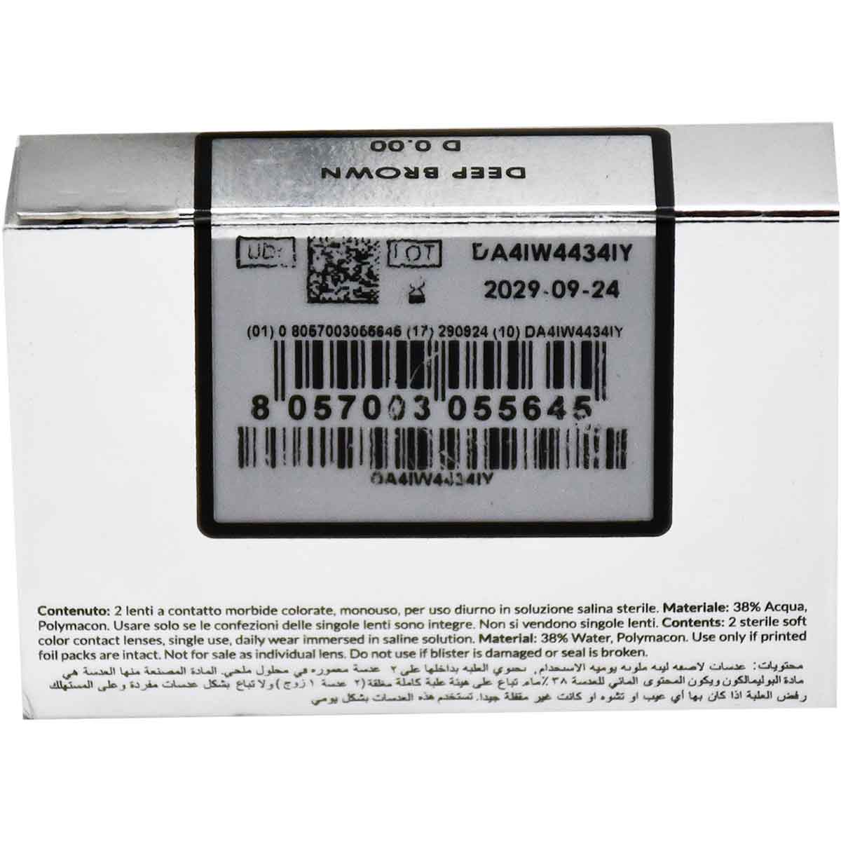 Desio Attitude One Day Color Contact Lens Deep Brown image number 1