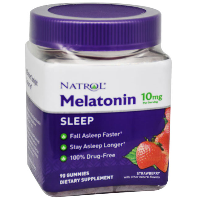 Natrol Melatonin 10mg Strawberry Flavor 90 Gummy image number 0