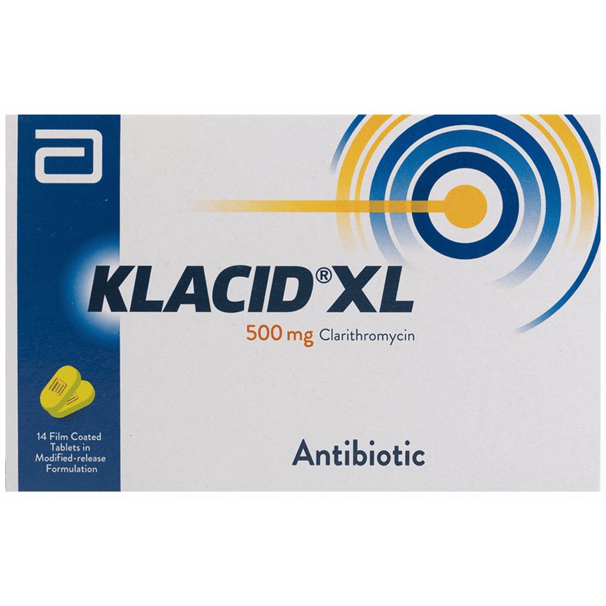 Klacid XL 500mg 14 Film Coated Tablets image number 0