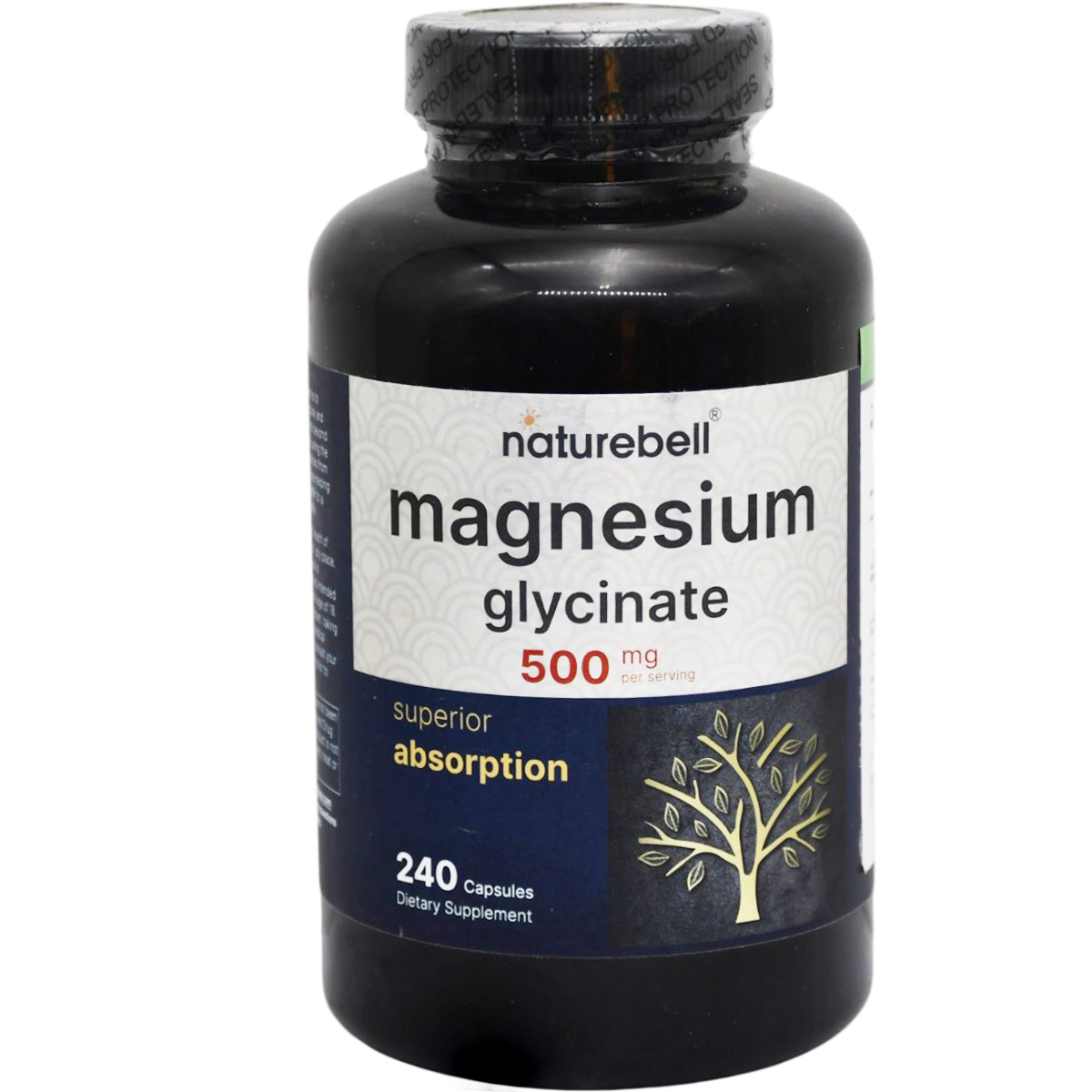 Naturebell Magnesium Glycinate 500mg 240 Capsules image number 0