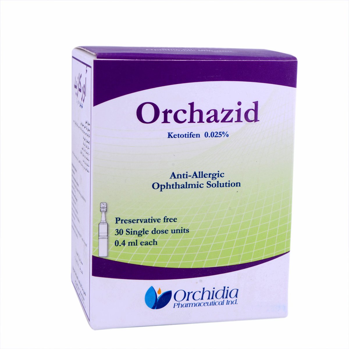 Orchazid 0.025%/0.4ml Eye Drop 30Unit image number 0