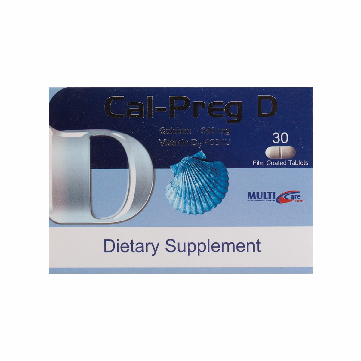 Cal Preg D 30 Scored Film Coated Tablets image number 0