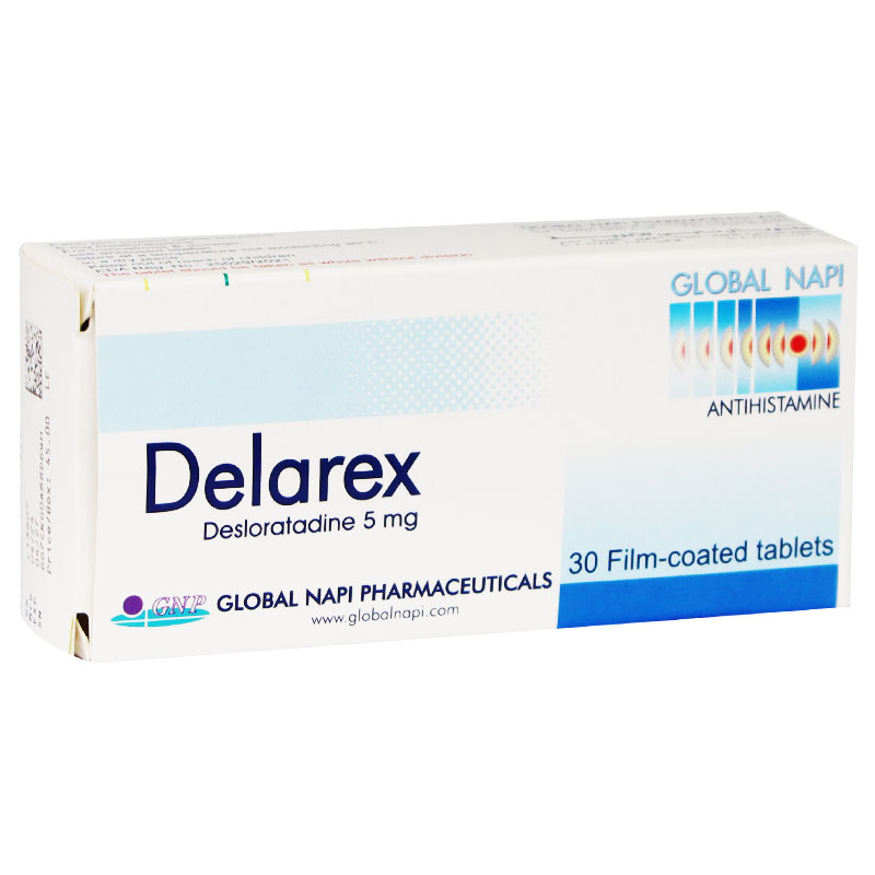 Delarex 5mg 30 Film Coated Tablets image number 0