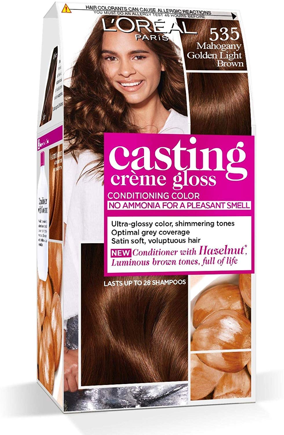 Loreal Casting Gloss Cream/535 (Mahogany Golden Light Brown) image number 0