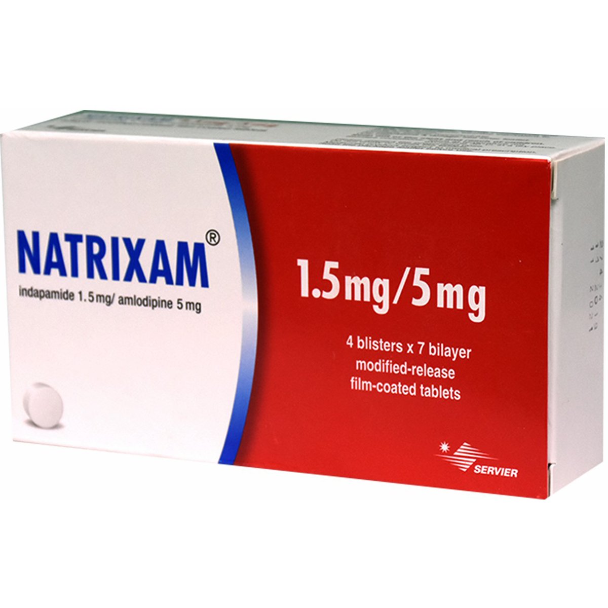 Natrixam 1.5Mg/5mg 28 Film Coated Tablets image number 0