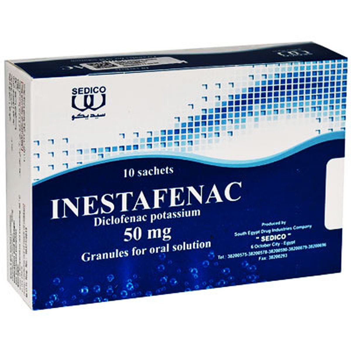 Inestafenac 50mg Granules 10 Sachets image number 0