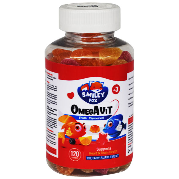 Smiley Fox Omega Vit Fruits Flavor 120 Gummy image number 0