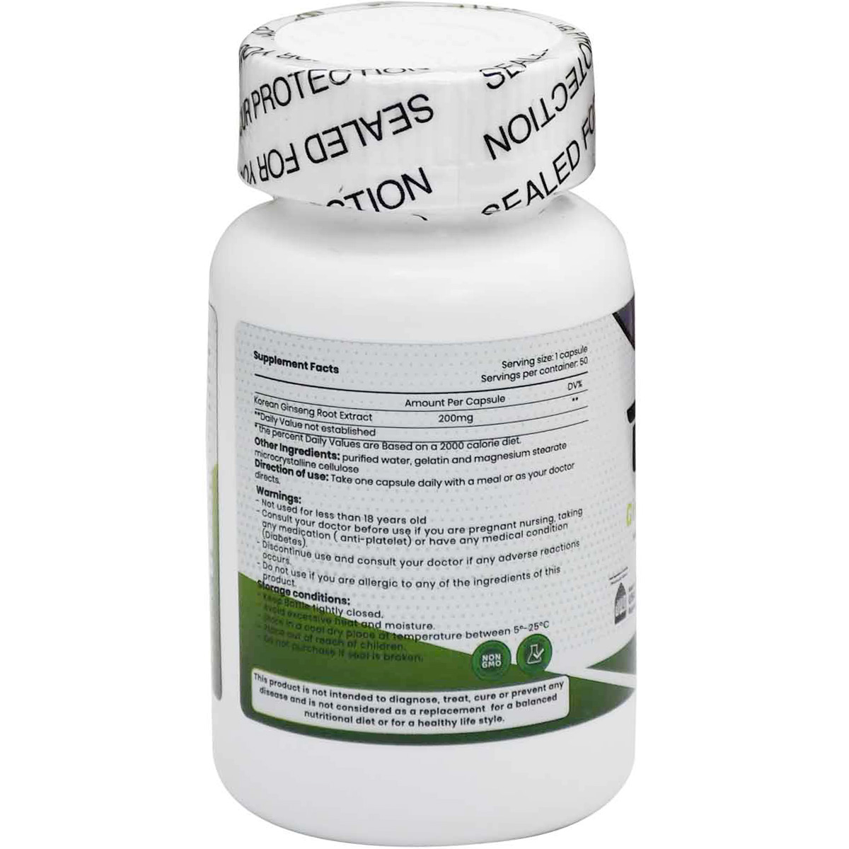 Sofi Life Daily Vit Ginseng Koream 200 mg 50 Capsules image number 1