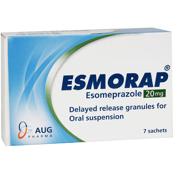 Esmorap 20mg Granules Delayed Release Suspension 7 Sachet image number 0