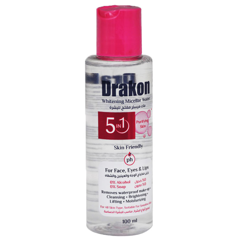 Drakon Whitening Micellar Water Make Up Remover 100ml image number 0