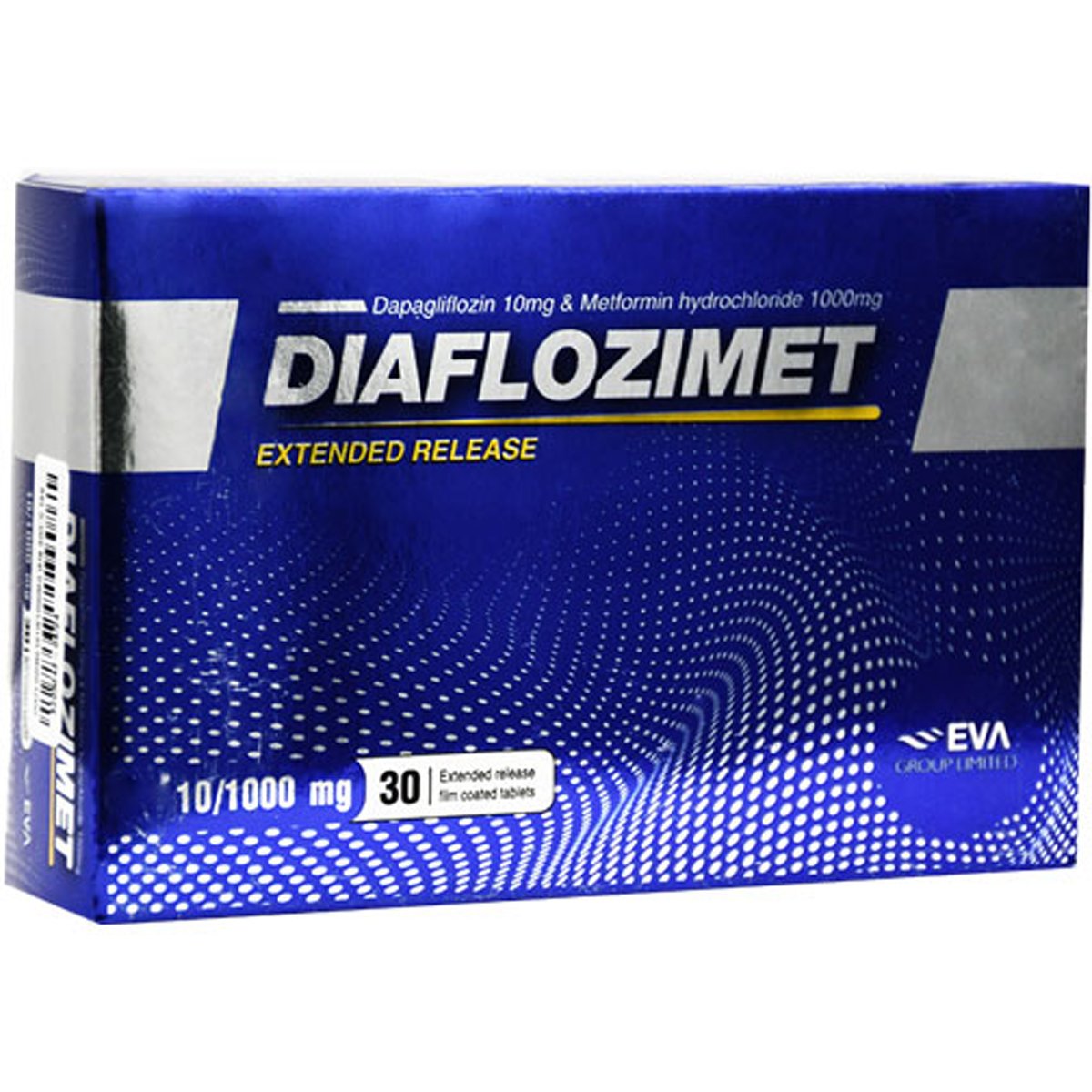 Diaflozimet 10/1000mg XR (Extended Release) 30 Film Coated Tablets image number 0