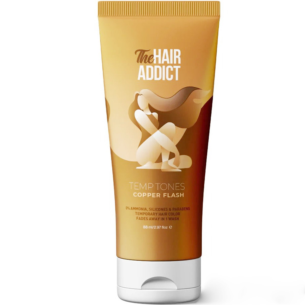 The Hair Addict Temporary Hair Color Copper Flash 88ml image number 0