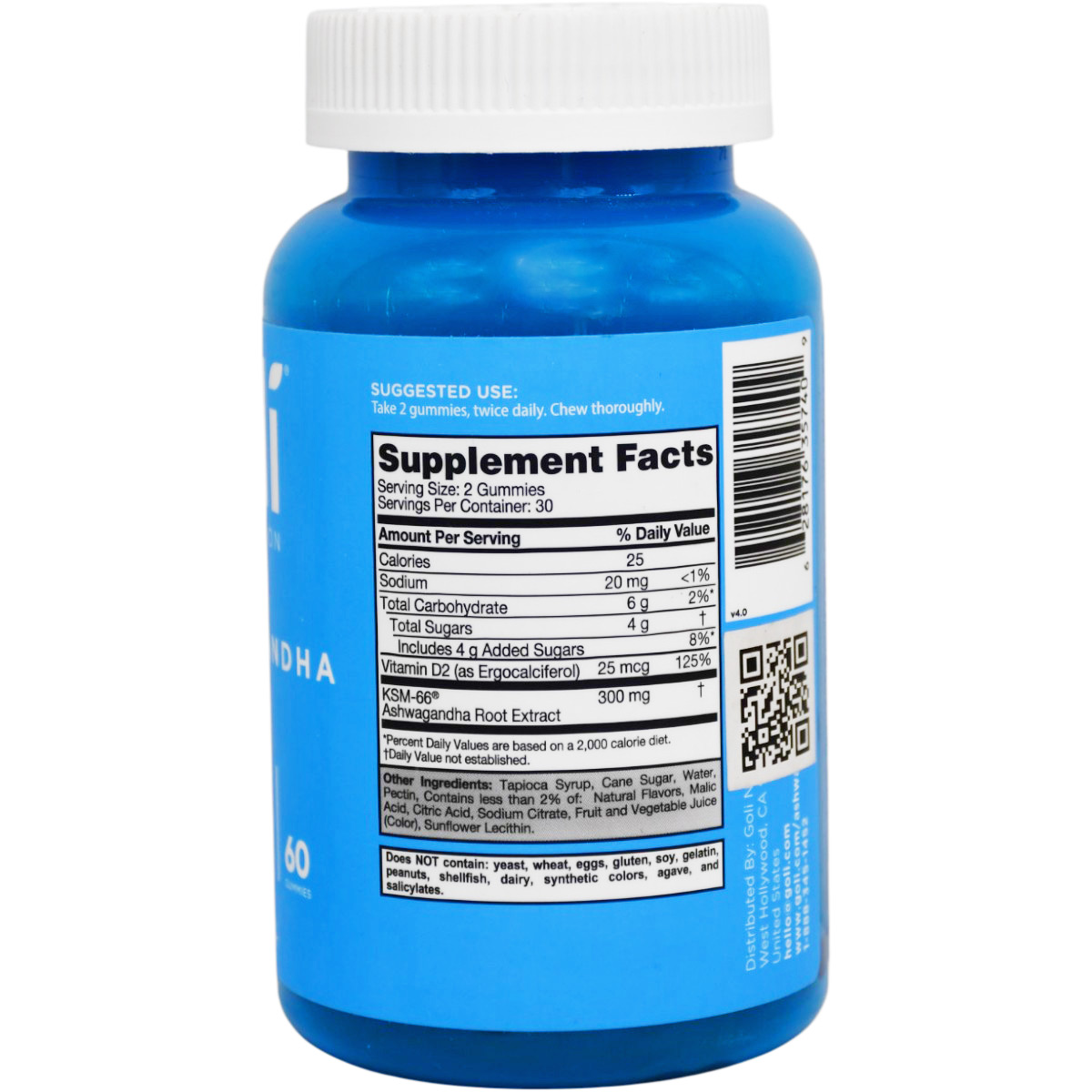 Goli Nutrition Ashwagandha 60 Gummies image number 1