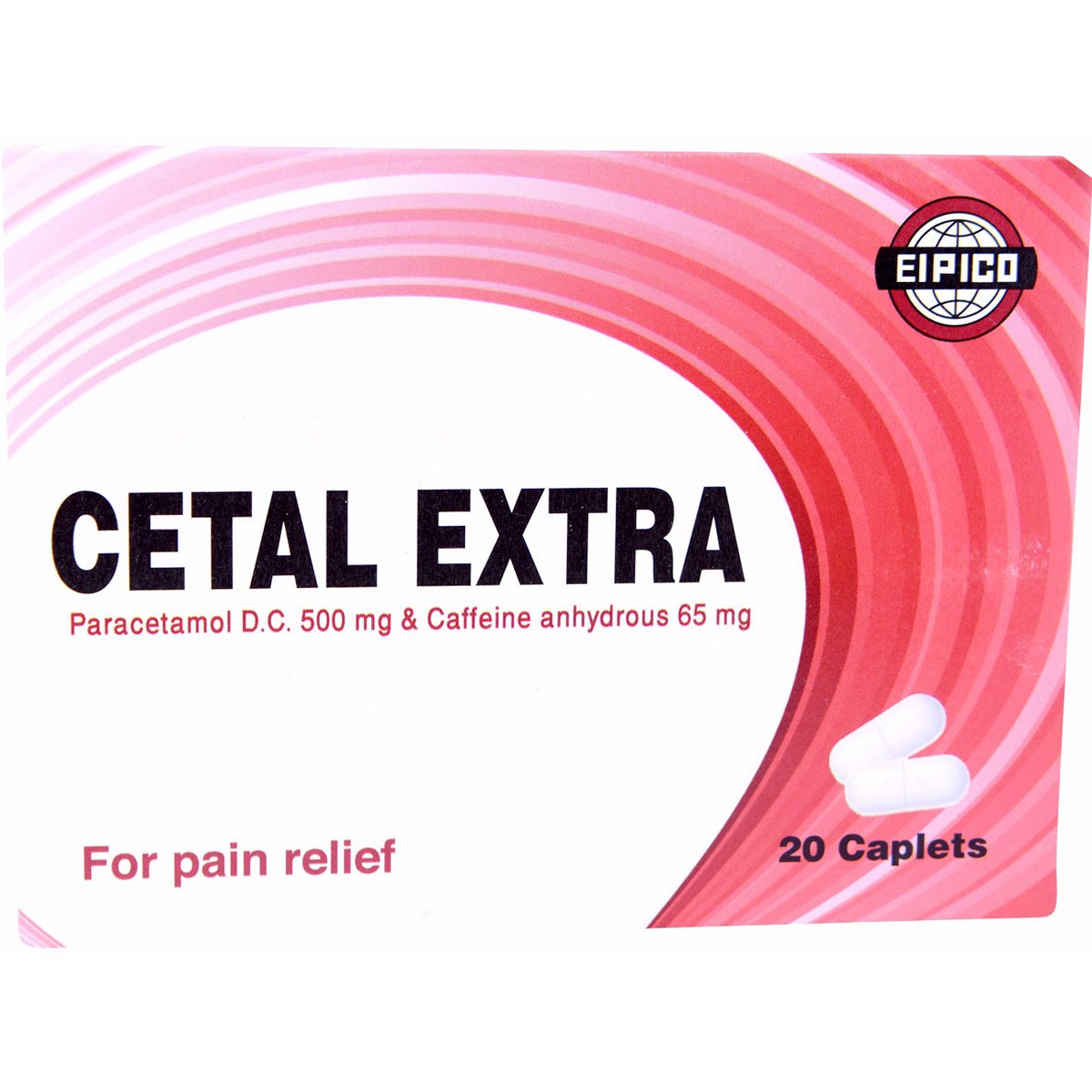 Cetal Extra (500mg + 65mg) 20 Capsules image number 0