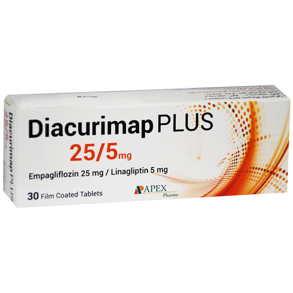 Diacurimap Plus 25/5mg 30 Film Coated Tablets image number 0
