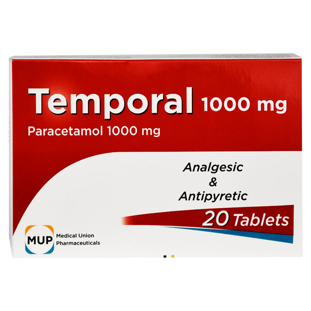 Temporal 1000mg 20 Tablets image number 0