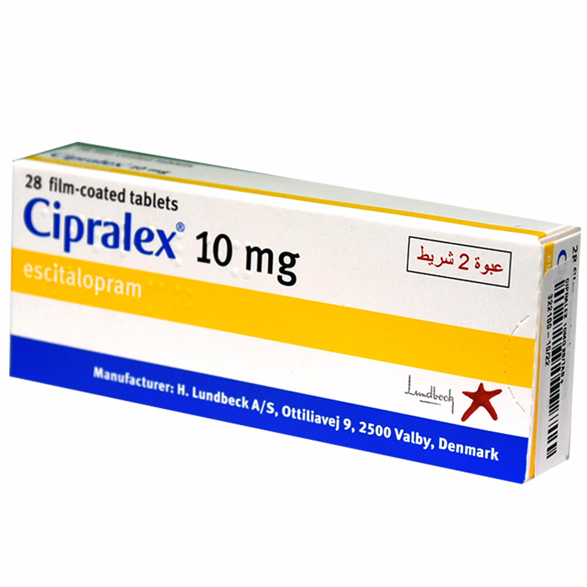 Cipralex 10mg 28 Tablets image number 0