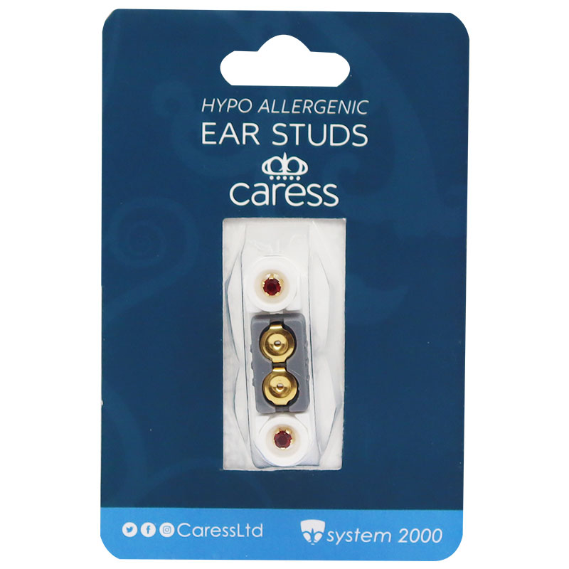 Caress Ear Studs Ruby/21 image number 0