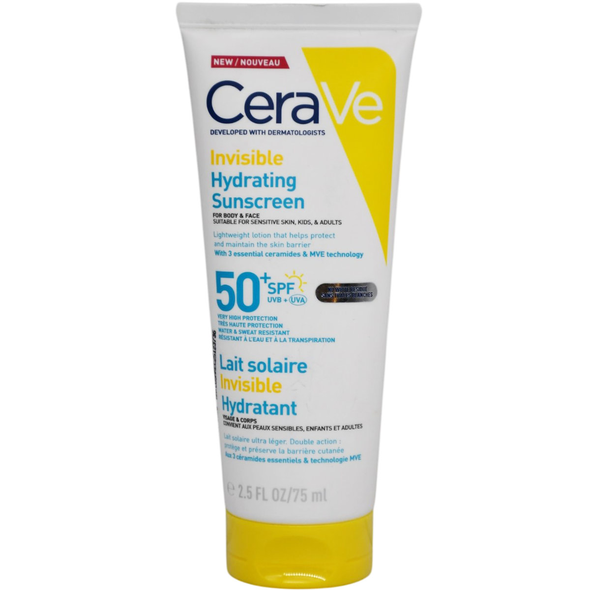 Cerave Invisible Hydrating Sunscreen SPF (50+) 75ml image number 0