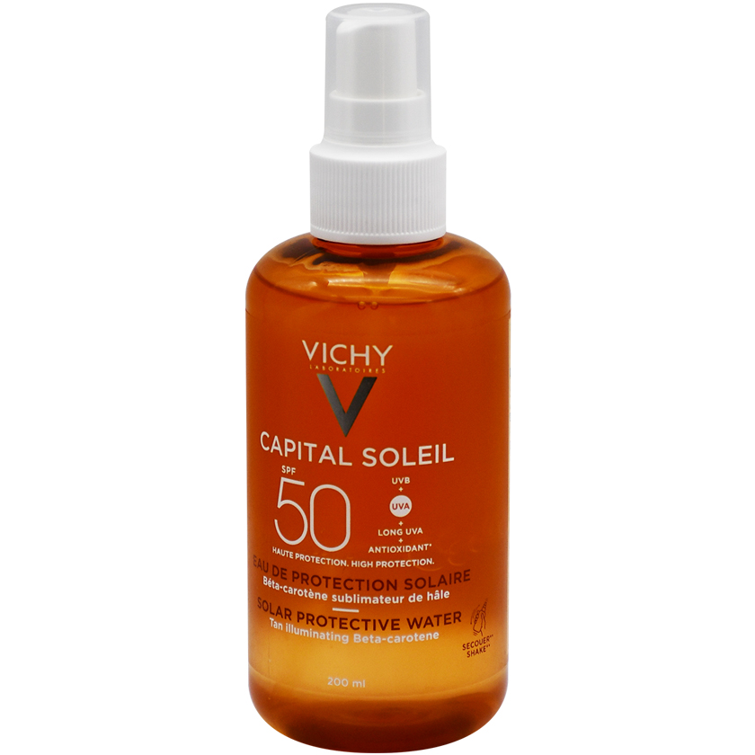 Vichy Capital Soleil Tan Protective Water SPF (50) 200ml image number 0