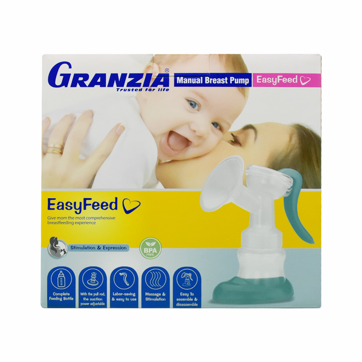 Granzia Manual Breast Pump Easy Feed/2306Sy/Xh image number 0