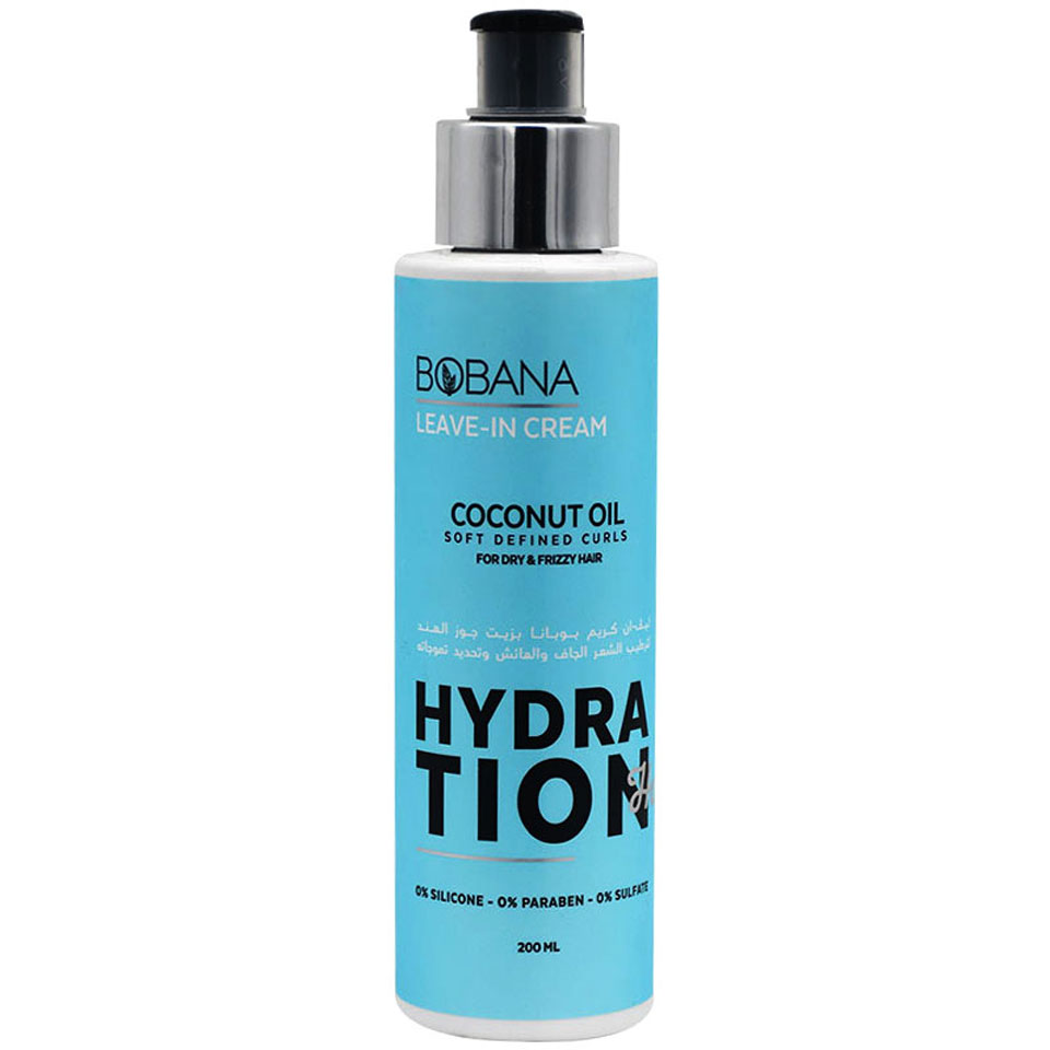 Bobana Hydration Hair Coconut Leave In Cream 200ml image number 0