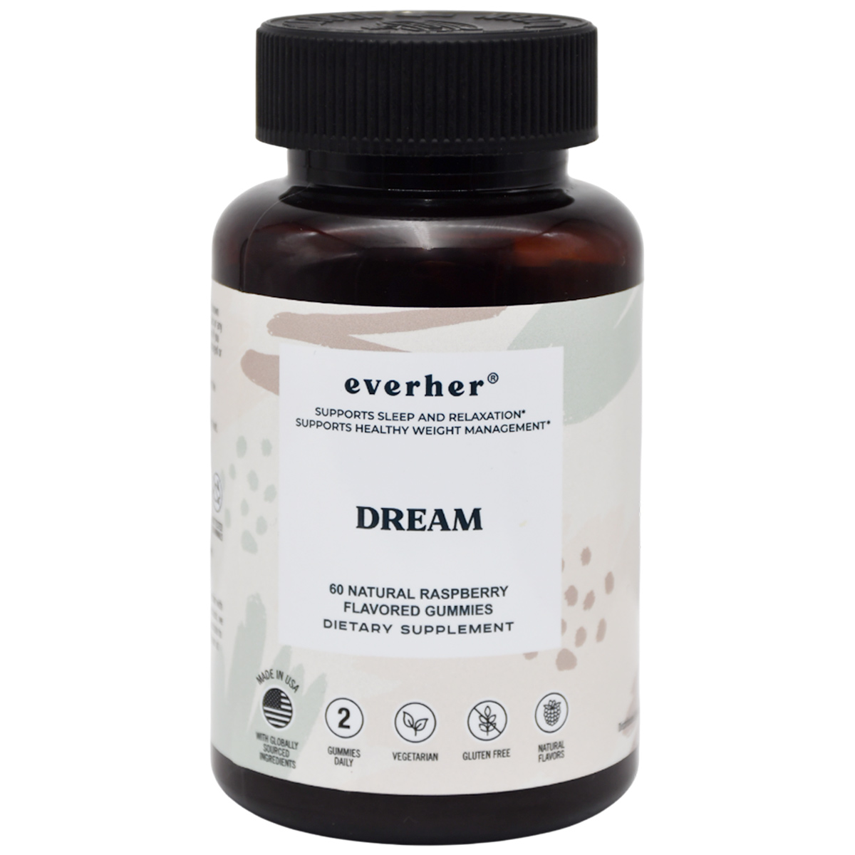 Everher Dream Raspberry Flavor 60 Gummies image number 0