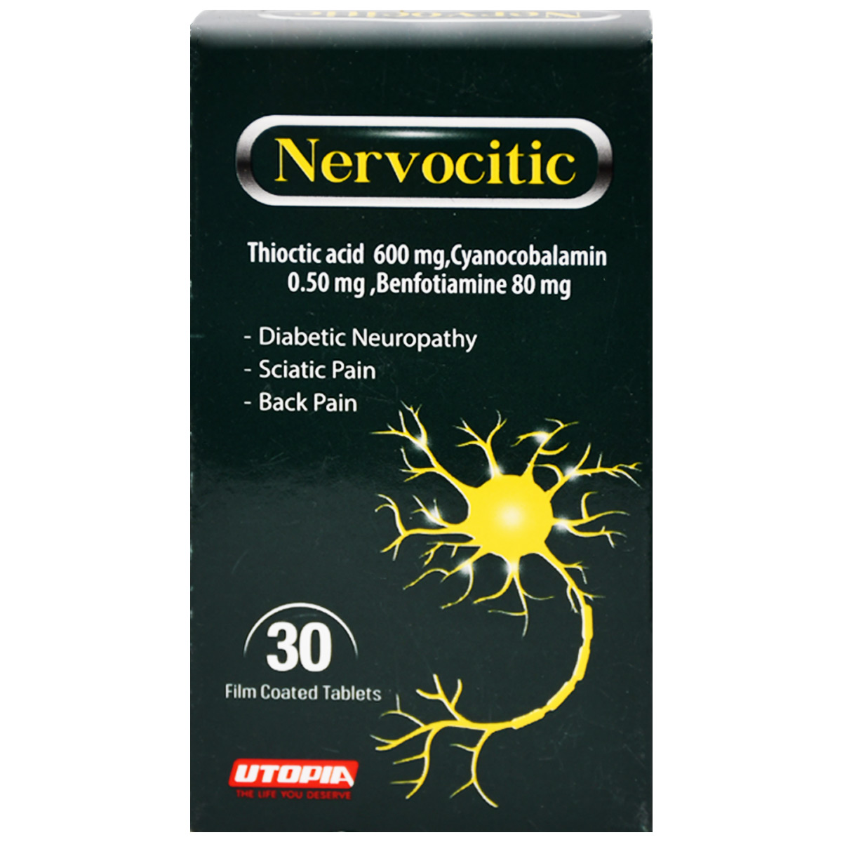Nervocitic 30 Film Coated Tablets image number 0