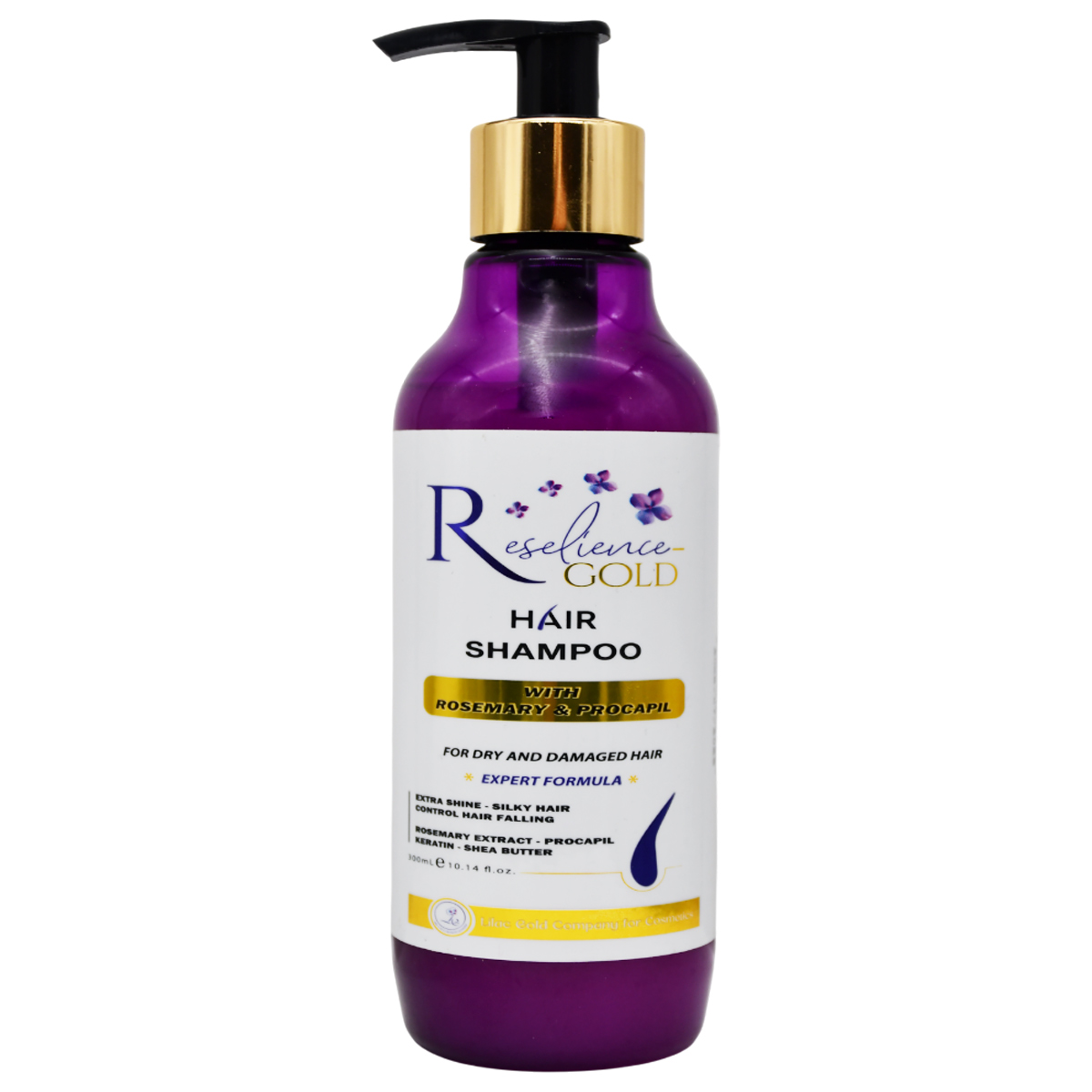 Reselience Gold Shampoo for Dry and Damaged Hair 300ml image number 0