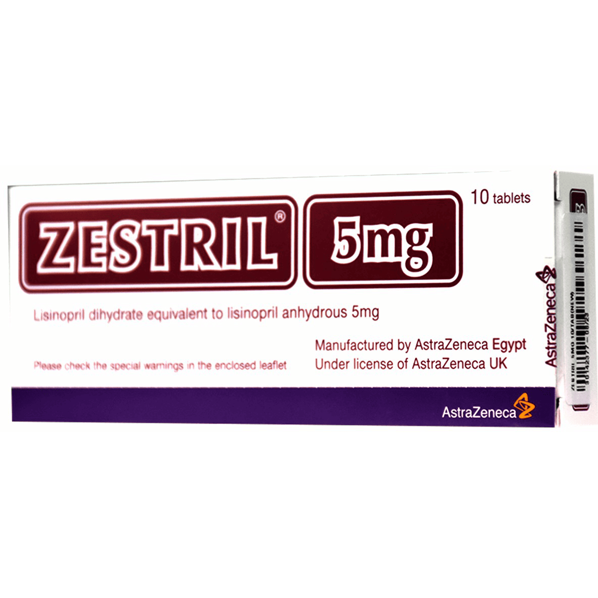 Zestril 5mg 10 Tablets image number 0
