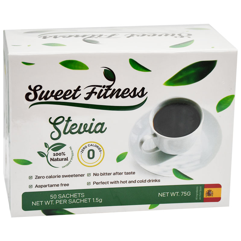 Stevia Sweet Fitness No Calorie Sweetener 75gm 50 Sachet image number 0