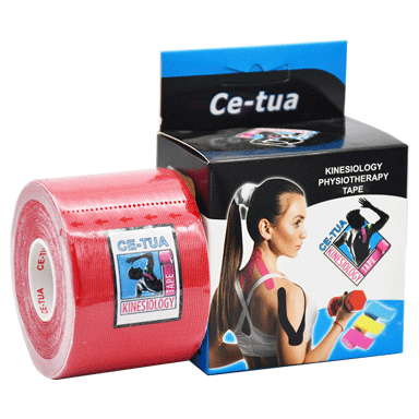 Ce Tua Kinesio Tape (Basic) 5cmx5m (Red) image number 0