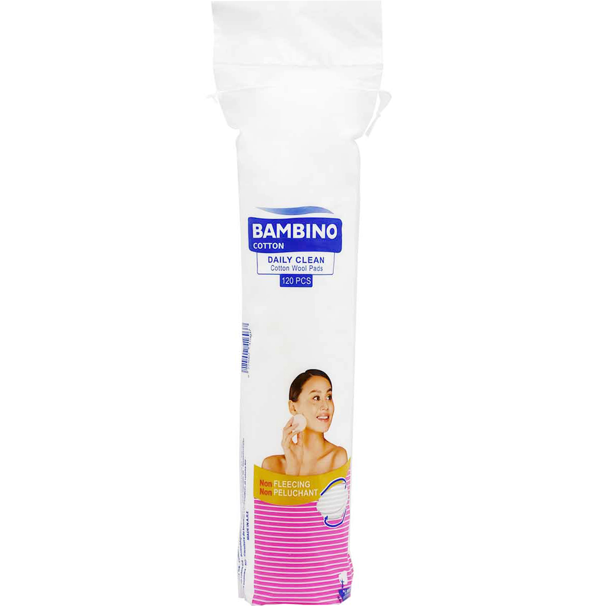 Bambino Daily Clean Cotton Pads 120 Pieces image number 0