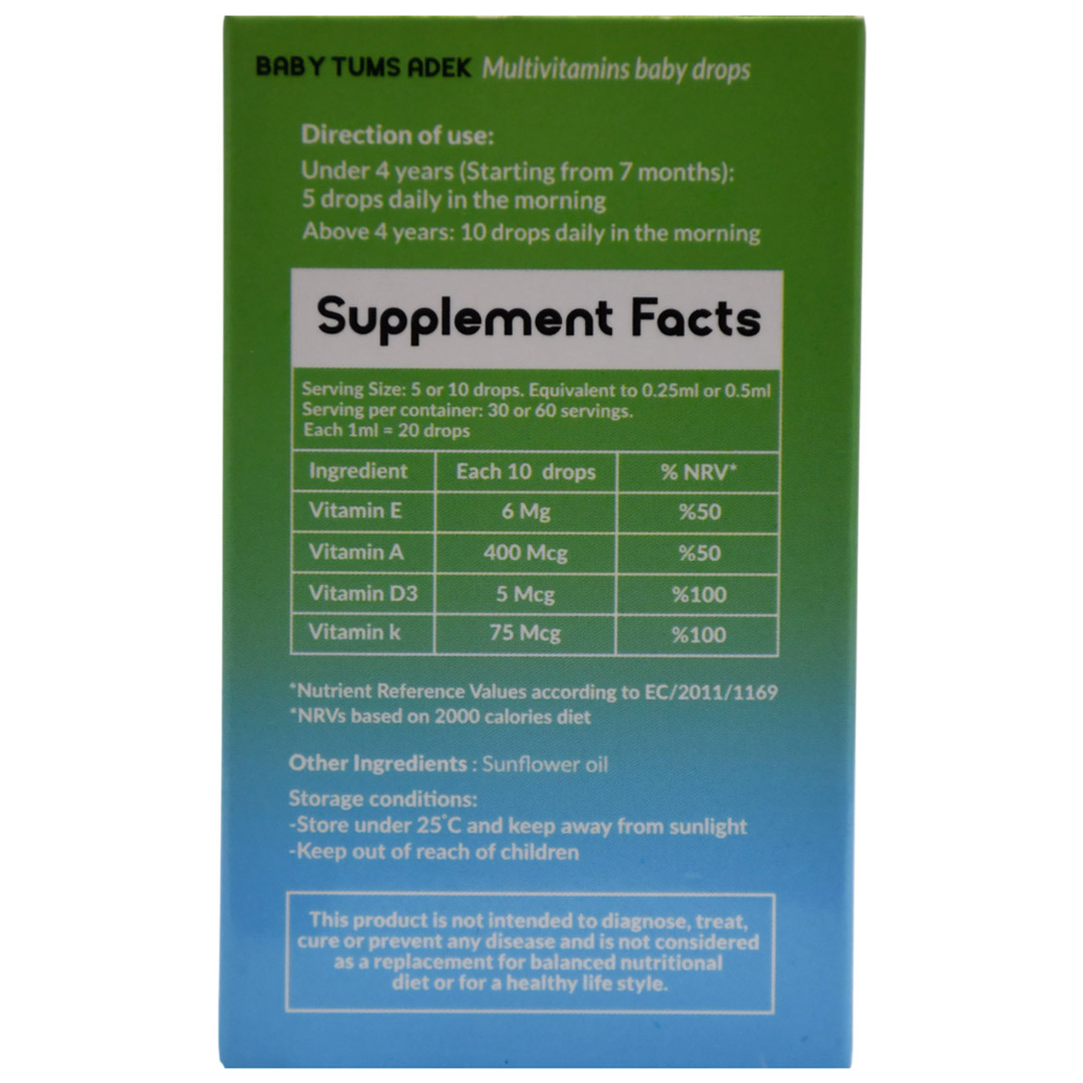 Baby Tums Oral Drops 15 ml image number 1