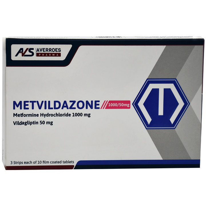 Metvildazone 1000mg/50mg 30 Film Coated Tablet image number 0