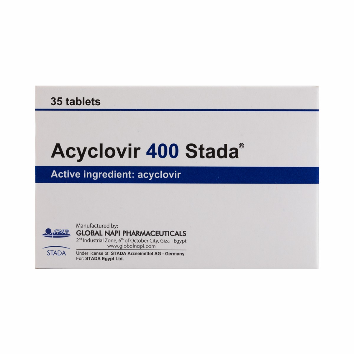Acyclovir 400mg 35 Tablets image number 0