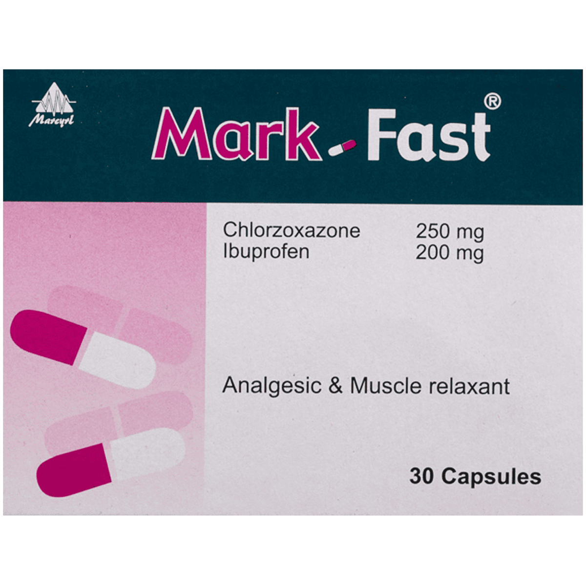 Mark Fast (250mg + 200mg) 30 Capsules image number 0