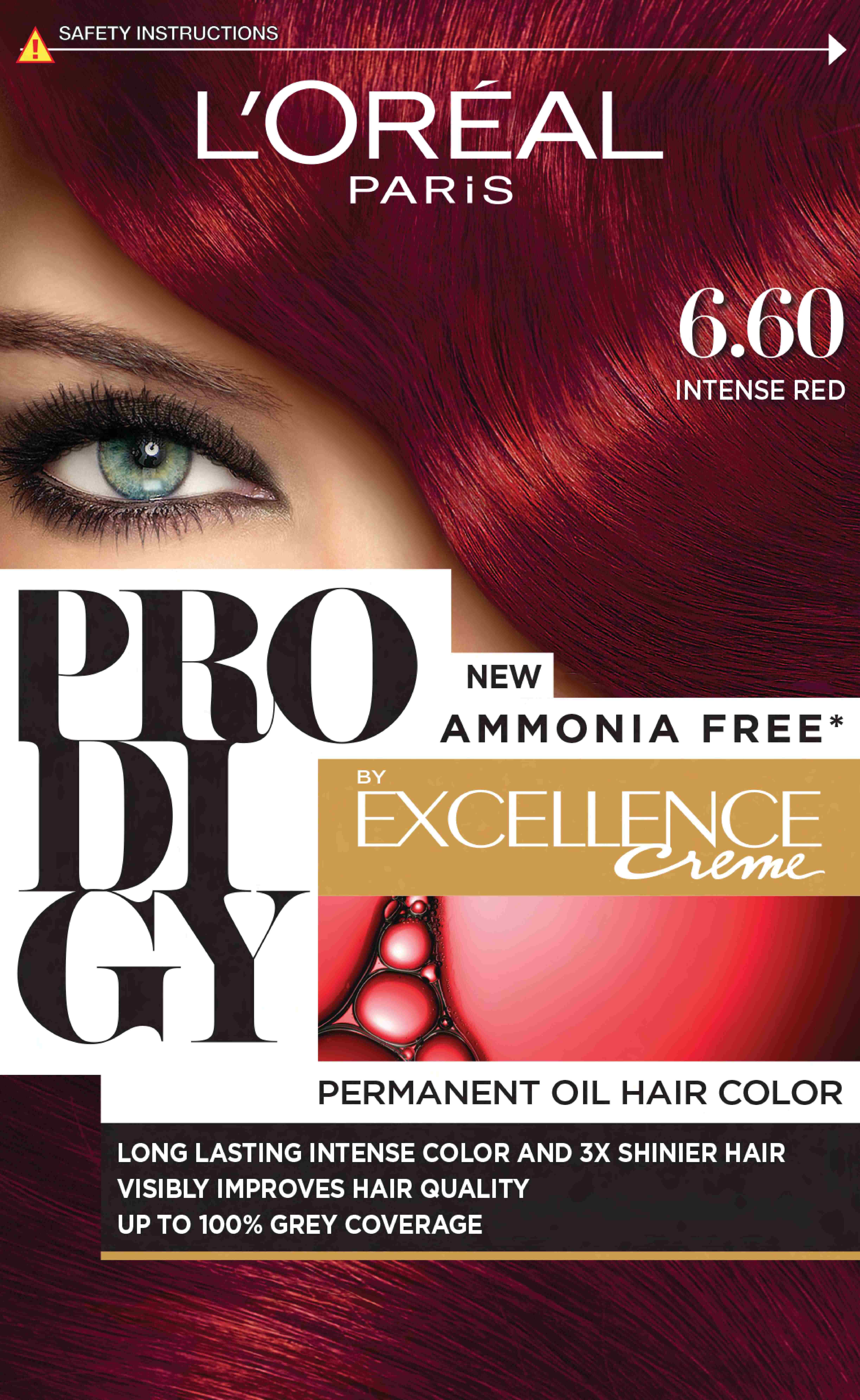 Loreal Prodigy Hair Color/6.60 Intense Red image number 0