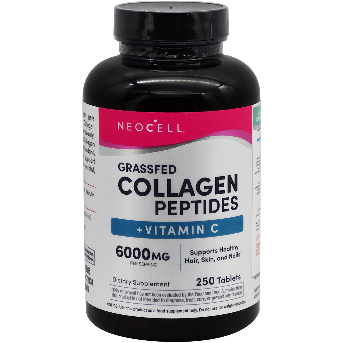 Neocell Collagen Peptides + Vitamin C 250 Tablets image number 0