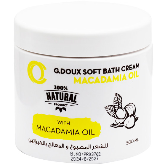 G Doux Soft Macadamia Oil Bath Cream 500ml image number 0