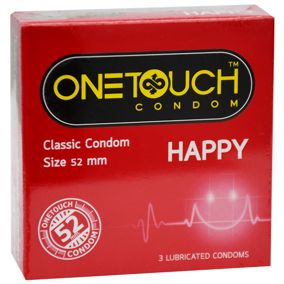 One Touch Happy Lubricant Condoms 3pcs image number 0