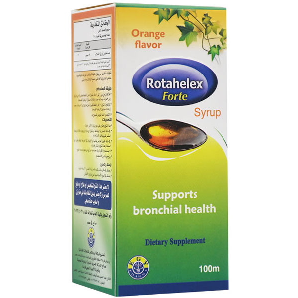 Rotahelex Forte Orange Flavor Syrup 100ml image number 0