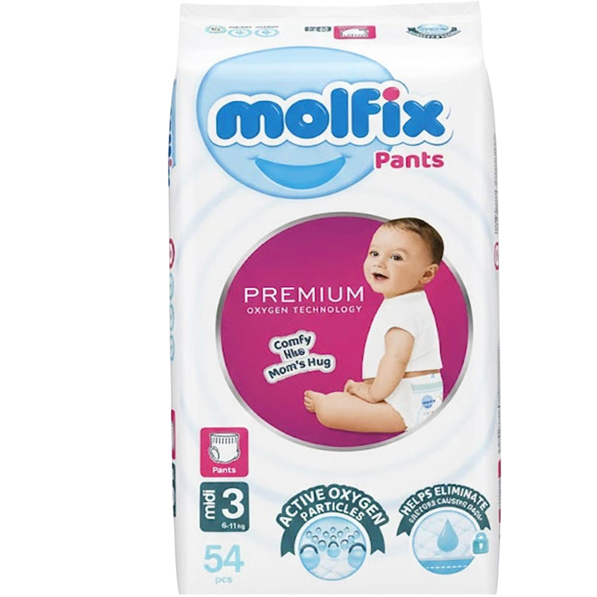 Molfix Premium Pants (3) Midi 6&ndash;11kg 54 Pieces image number 0