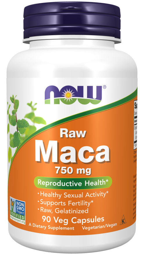 Now Raw Maca 750mg 90 Capsule image number 0