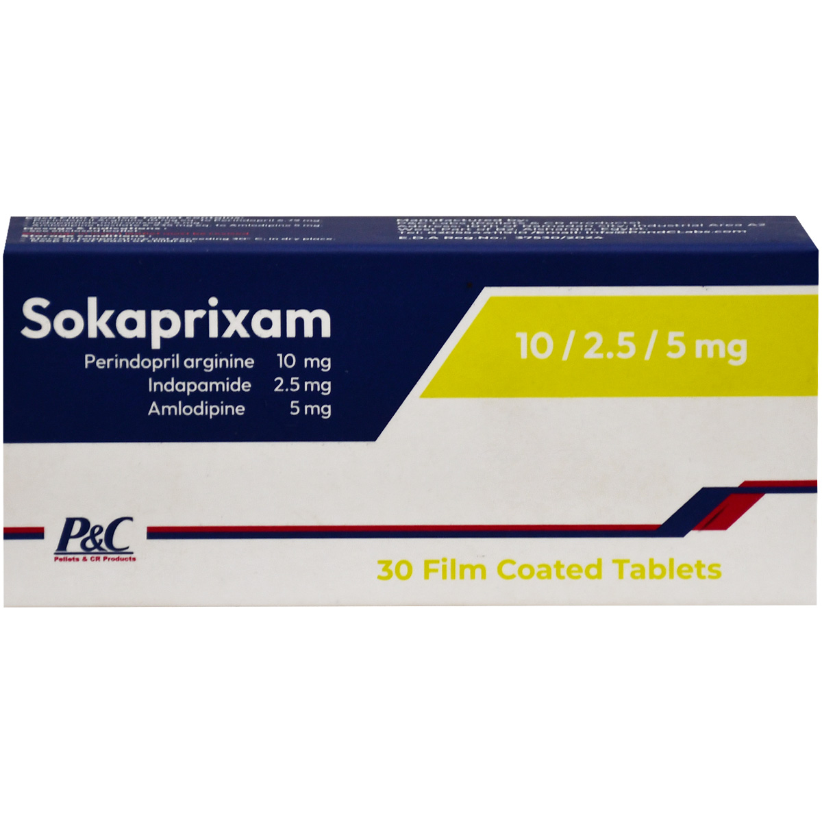 Sokaprixam 10 mg/2.5 mg/5 mg 30 Film Coated Tablets image number 0