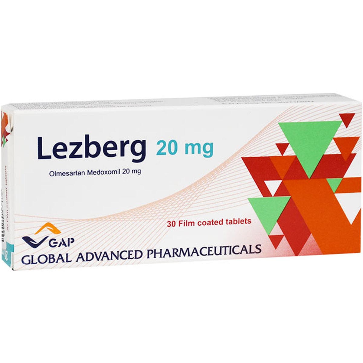 Lezberg 20mg 30 Film Coated Tablet image number 0