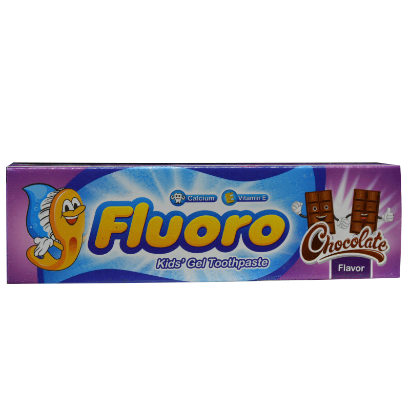 Fluoro Kids Gel Toothpaste Chocolate 50gm image number 0