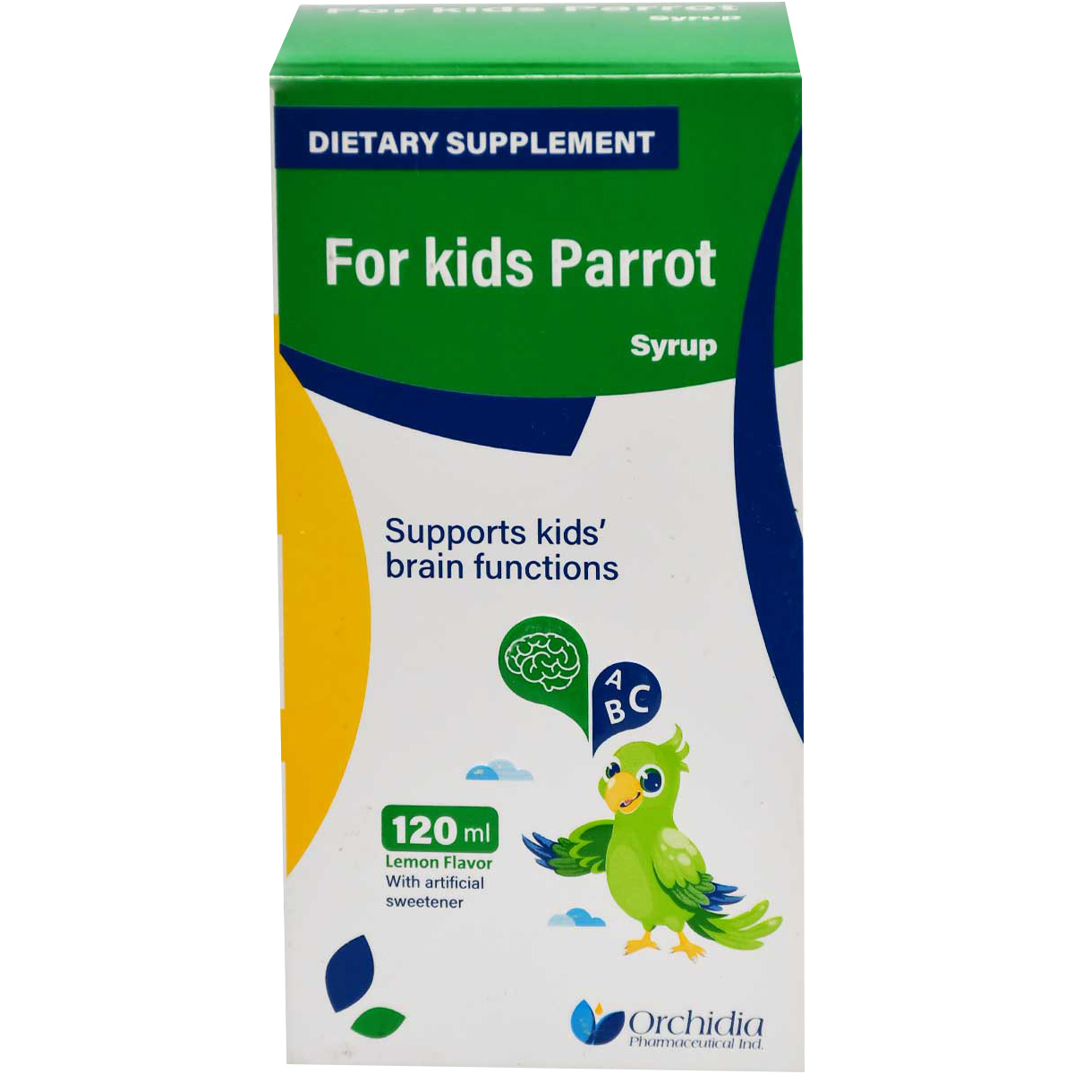 For Kids Parrot Lemon Flavor 120 ml Syrup image number 0